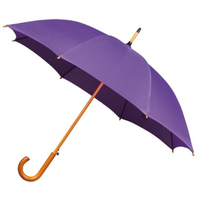 IMPLIVA Automatik Damen Schirm Stockschirm Regenschirm Umbrella, violett