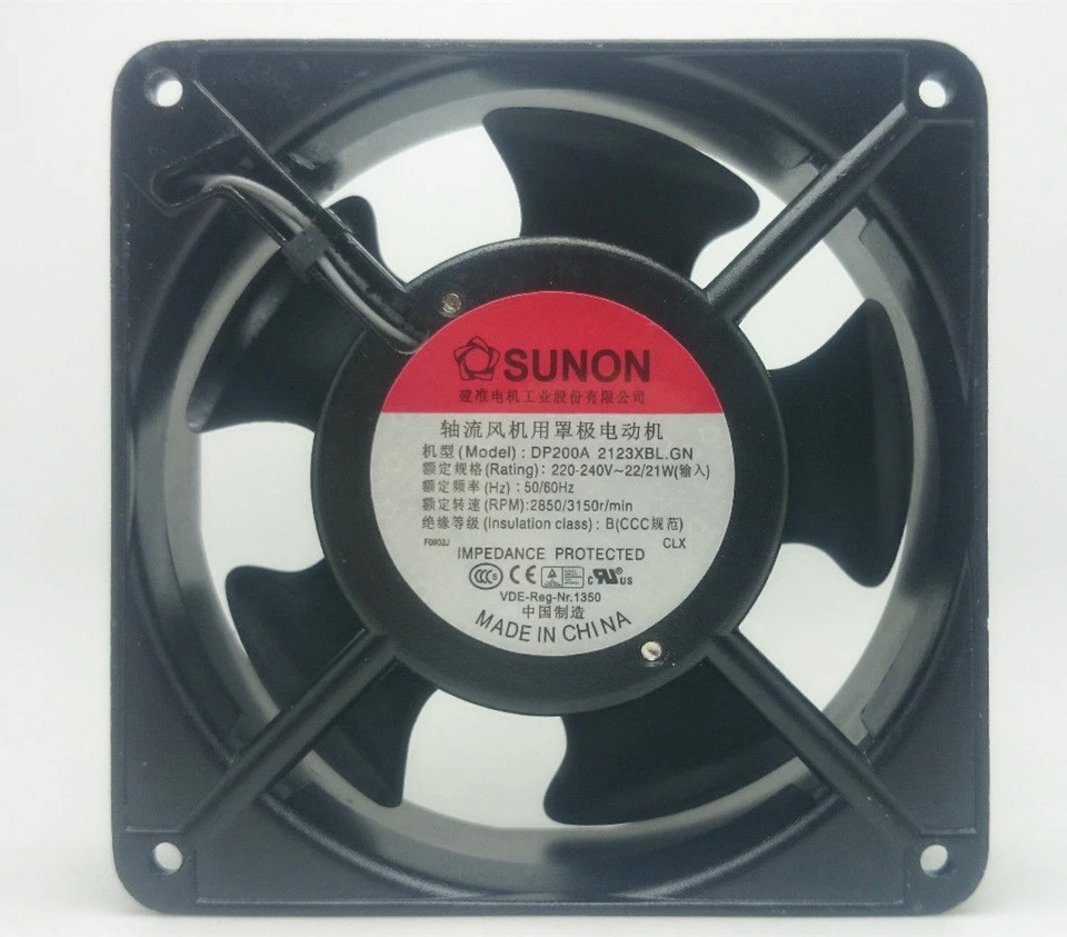 1PC 120x120x38mm 230V 2850RPM DP200A 2123XBL.GN Axial cooling fan - Image 2 of 3