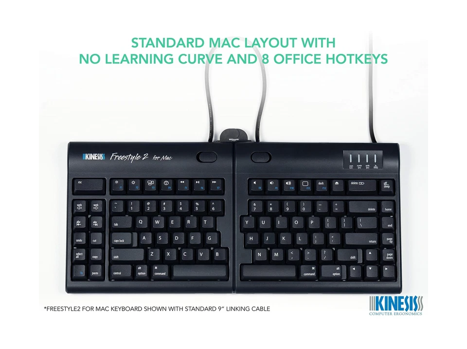 Kinesis USB Freestyle2 Keyboard for Mac (20" Extended Separation) - Image 2 of 4