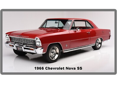 1966 Chevrolet Nova SS Auto Refrigerator / Tool Box Magnet