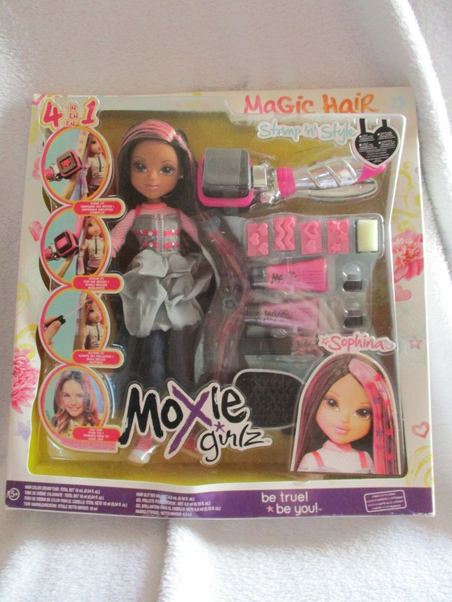 RARE & RETIRED Moxie Girlz Magic Hair Stamp 'n' Style Sophina Doll