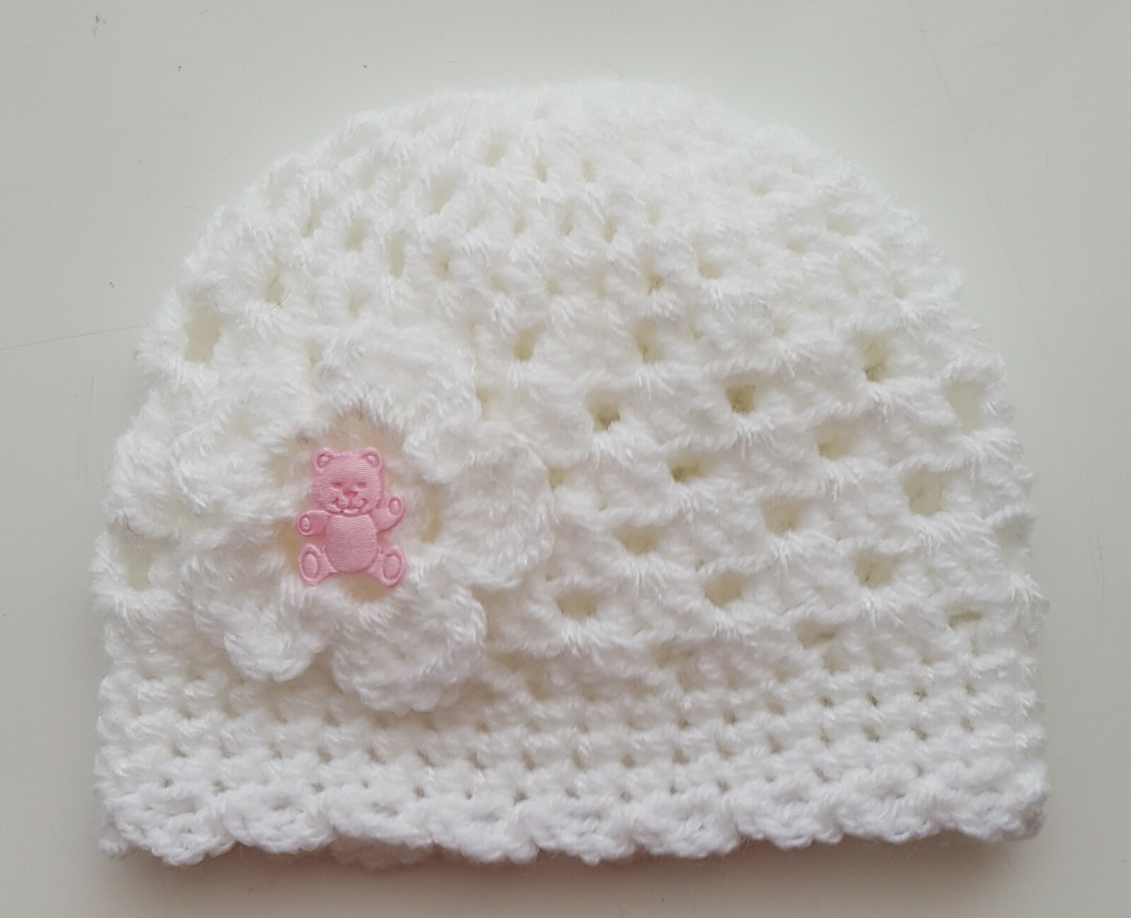 white cap for baby girl