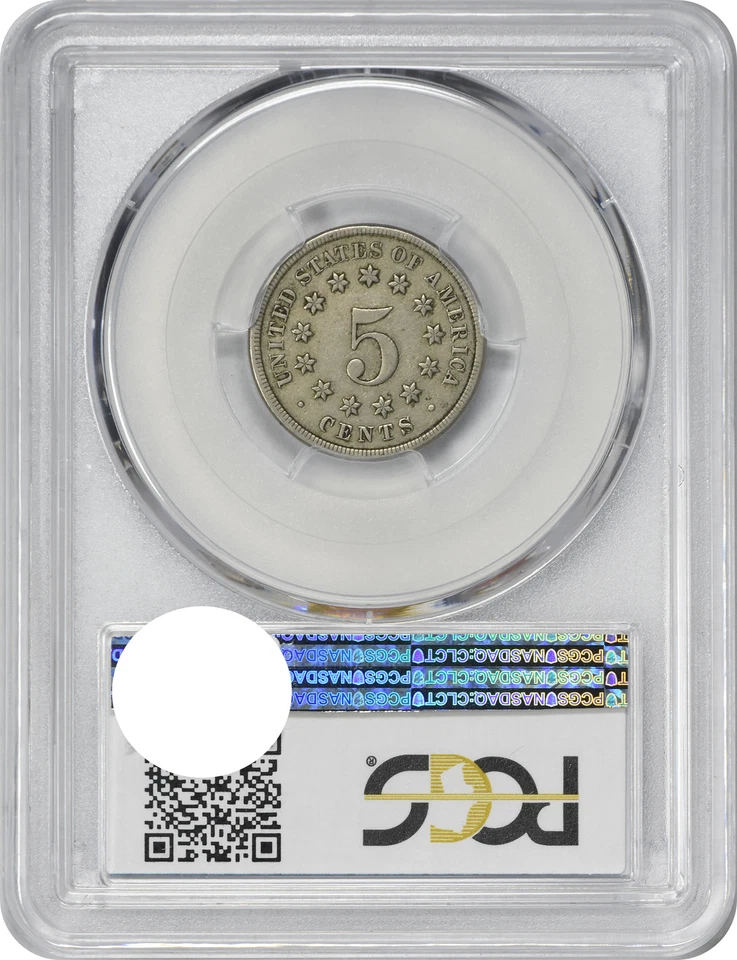 1868 Shield Nickel Reverse of 1868 FS-901 XF40 PCGS - Image 2 of 2