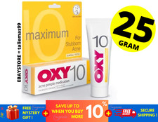 OXY 10 Maximum For Stubborn Acne Pimple Medication and Treatment 25g ORIGINAL