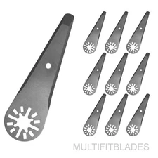 10 x 3" Oscillating Tool Tapered Sealant Cutters - Makita Multi Tool Compatible