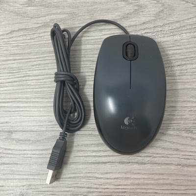 Logitech M100 Wired Optical Ambidextrous PC Mouse with 1000 DPI Grey Genuine OEM