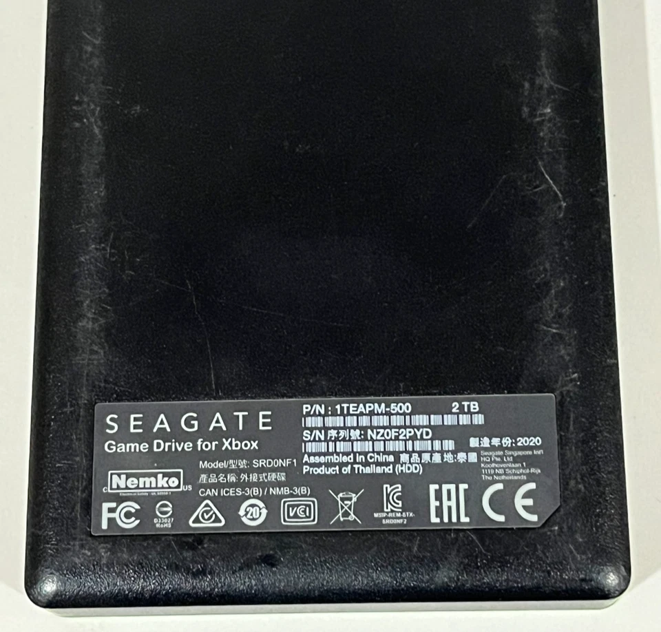 Unidad de juego XBOX 2TB 2 TB para X-Box One (SRDONF1) UNIDAD SEGATE Foto 2 de 2