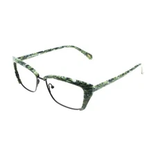 New Jono Hennessy optical eyeglasses eyewear womens moss weave shiny JHN8409340