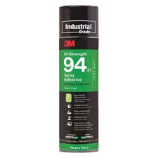 3M 94Et Spray Adhesive, Hi-Strength 94Et Series, Clear, 19 Oz, Aerosol Can
