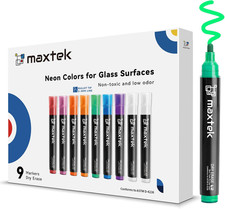 Neon Dry Erase Markers for Glass,Window Markers for Dry Erase Board,Chalkboard,