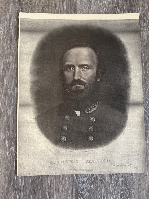 Stonewall Jackson photo print reproduction, Winchester 1962