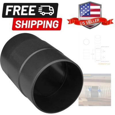 70123 4-Inch Dust Hose Connector w/Quick Connect Splice Adapter, ABS Plastic,...