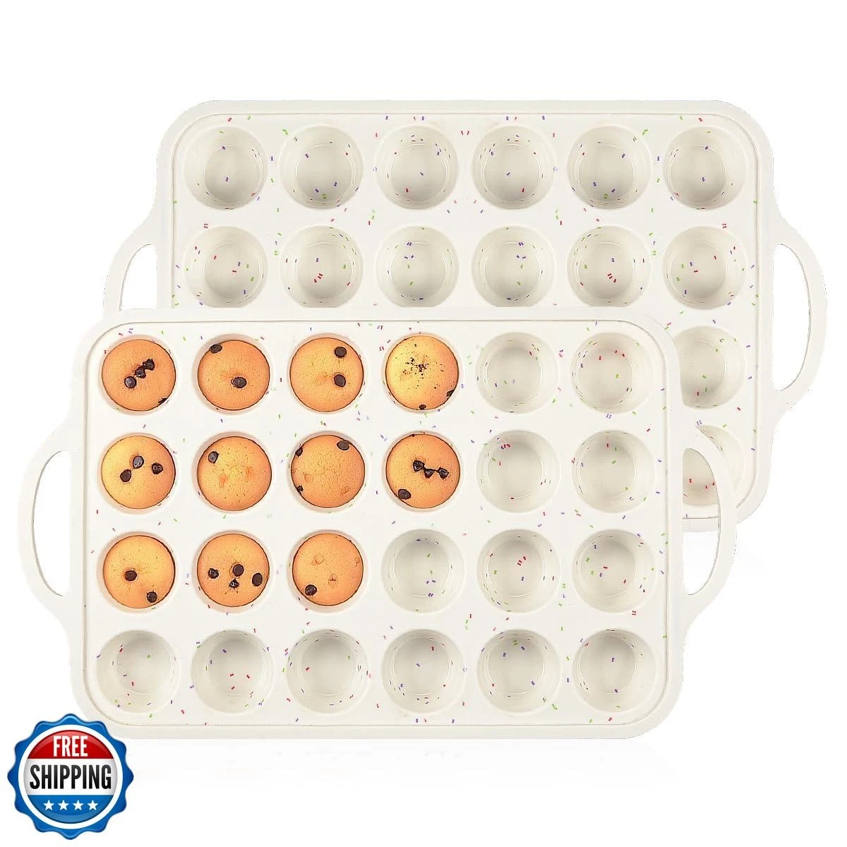 CAKETIME Mini Muffin Pan, Metal Reinforced Frame Mini Cupcake Pan
Opens in a new window or tab