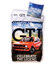 VW GTI Bettwäsche – 100% Baumwolle – 135×200 cm – Celebrate the Legend -ORIGINAL