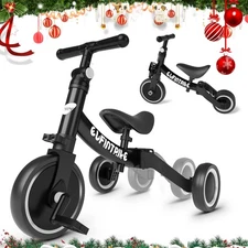 Portable 5in1 Balance Bike 1to5 Year Old Kids,Toddler Tricycle Kids Trikes Tricy