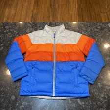 LL Bean Kids' Beans Down Jacket Colorblock Deep Rosewood Size XL 18 DownTek