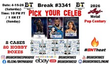 AARON PAUL 2026 Leaf Pop Century Hobby 2 CASE 20 BOX Break #3341