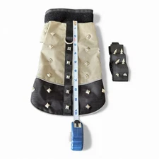 Coyote Vest, Hawk Vest Pet Body Armor Spiked Dog Jacket Size XS - Green