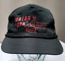 VTG  Rare Motor Purr Automotive Products Cap/ Hat Rope Bill Snapback Baseball. 