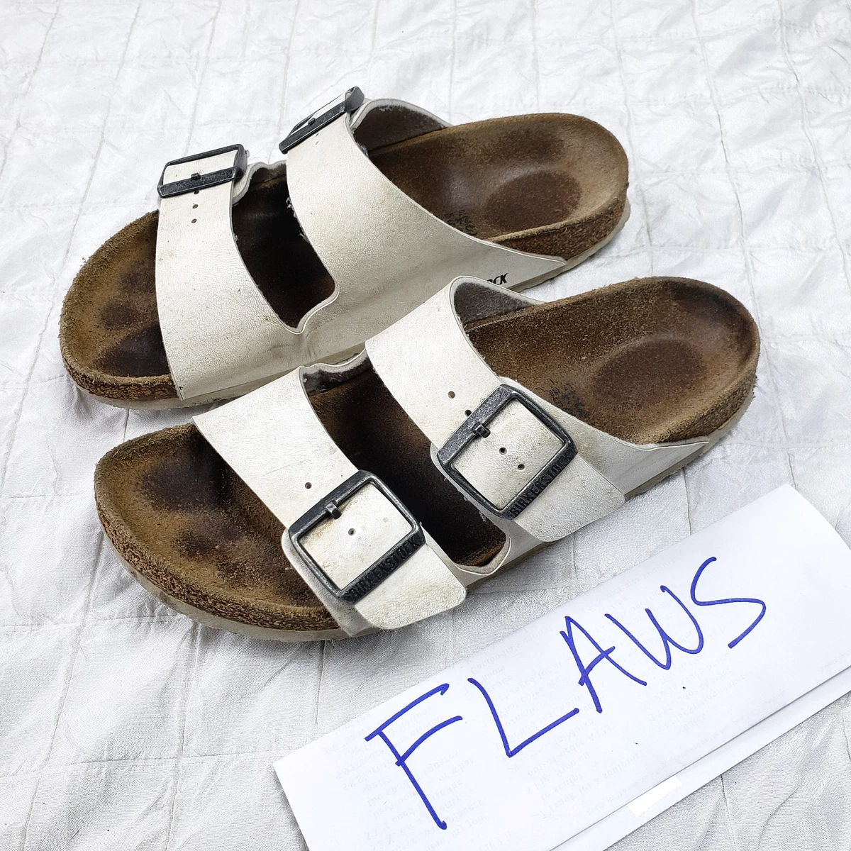 Birkenstock 38 White for sale | eBay