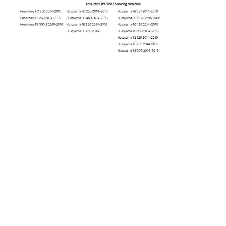 Guardabarros trasero Acerbis negro para Husqvarna FE 250 2014-2016 Foto 3 de 4