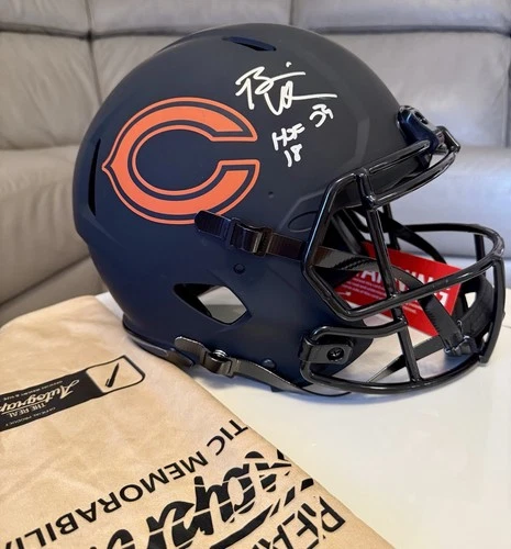 Brian Urlacher Signed Authentic Eclipse FS Inscribed HOF 18 Bears Beckett COA