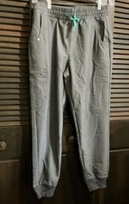 Figs Technical Collection Scrub Pants Gray Zamora High Waist Joggers M NWT