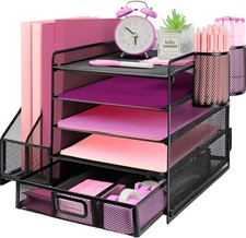 Best Desk Organizers and Accessories with File Holder 5-Tier Paper Letter Tray