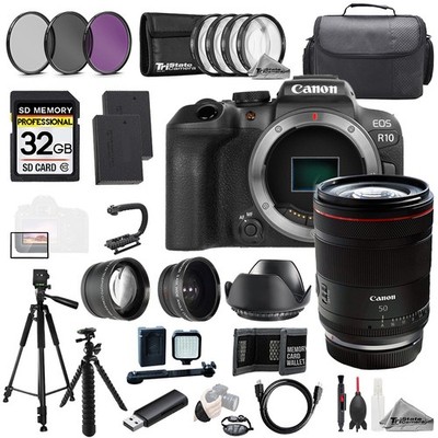 Canon EOS R10 + RF 50mm f/1.4 L VCM Lens+32GB+ExtBat+9PCFltr-MEGAKit