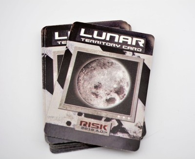 Cartes Lunar Territory Pour Le Jeu RISK 2210 A.D. - Version Anglaise - Occasion - Réf. G885