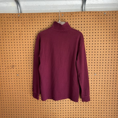 Polo Ralph Lauren Herren weinrot Viertelreißverschluss Pullover Größe Medium - Bild 6 von 8