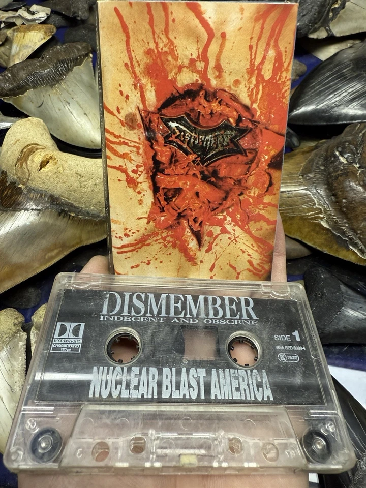 1993 DISMEMBER INDECENT AND OBSCENE DEATH METAL CASSETTE STOCKHOLM SWEDEN - Image 2 of 4