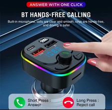 Mpow Bluetooth Car FM Transmitter Wireless Adapter PACK OF 2  