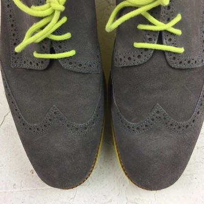 Cole Haan Wingtip Oxford Shoes Mens Size 11.5 M Gray Suede w  display picture 3