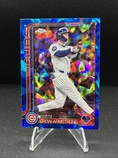 2025 Topps Chrome Update Sapphire #76 Pete Crow-Armstrong Cubs