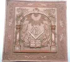 🗝️ Rare 1800s Freemason Gutta Percha Collar Box Masonic All Seeing Eye