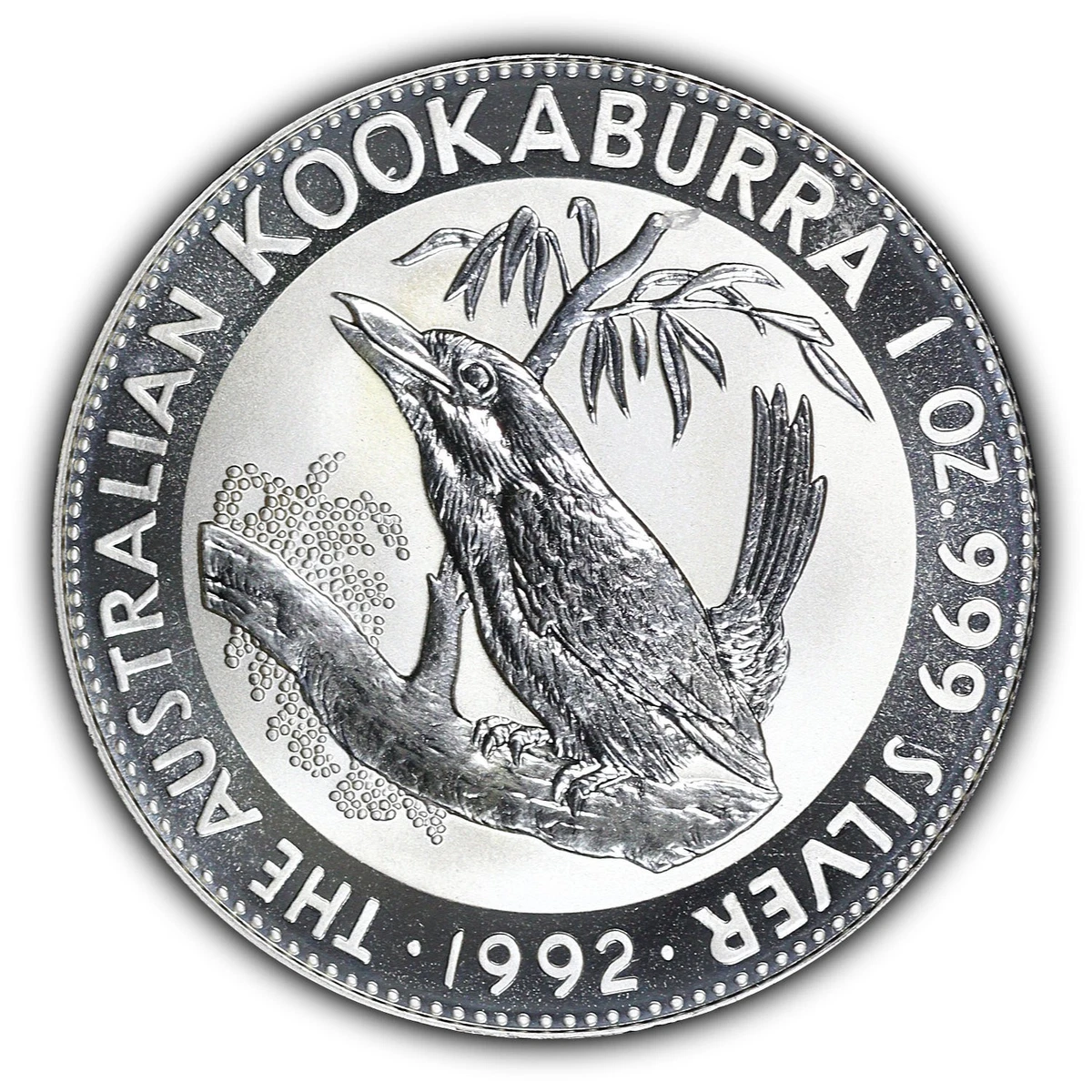 Australian Kookaburra Uncertified 1992 Silver Bullion Coins for