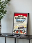 Vintage 1979 British Grand Prix F1 Poster A3 Framed Silverstone Williams Marlbor