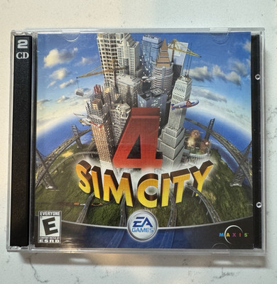 SimCity 4 PC CD-ROM 2 Disc Complete CIB Maxis EA Windows Strategy Game