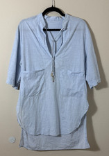 Stella McCartney Resort V Neck High Low Swim Cover Up Tunic