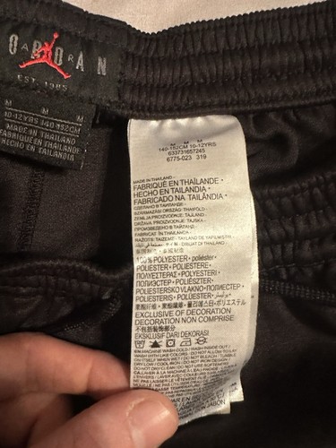 Nike Windbreaker Athletic Pants Youth Size M Black White Red Track - Picture 7 of 12