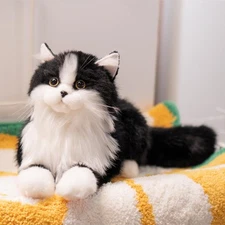 Chongker Weighted Stuffed Animals,handmade Realistic Cat Plush Toy 3.3lbs,lifeli