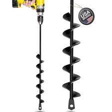 Garden Auger Drill Bit for Planting 1.6x16.5 Inch - Umbrellas and Fences Auge...