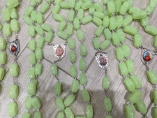 Huge Luminous Glow in the Dark Rosary Beads Wall Hanging Jerusalem Jesus Pray