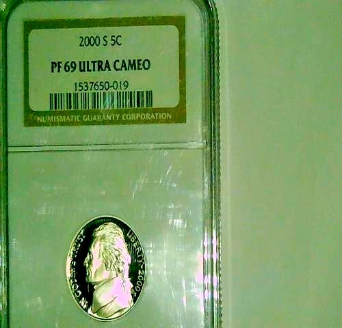 2000 S NGC PF 69 ULTRA CAMEO NICKEL