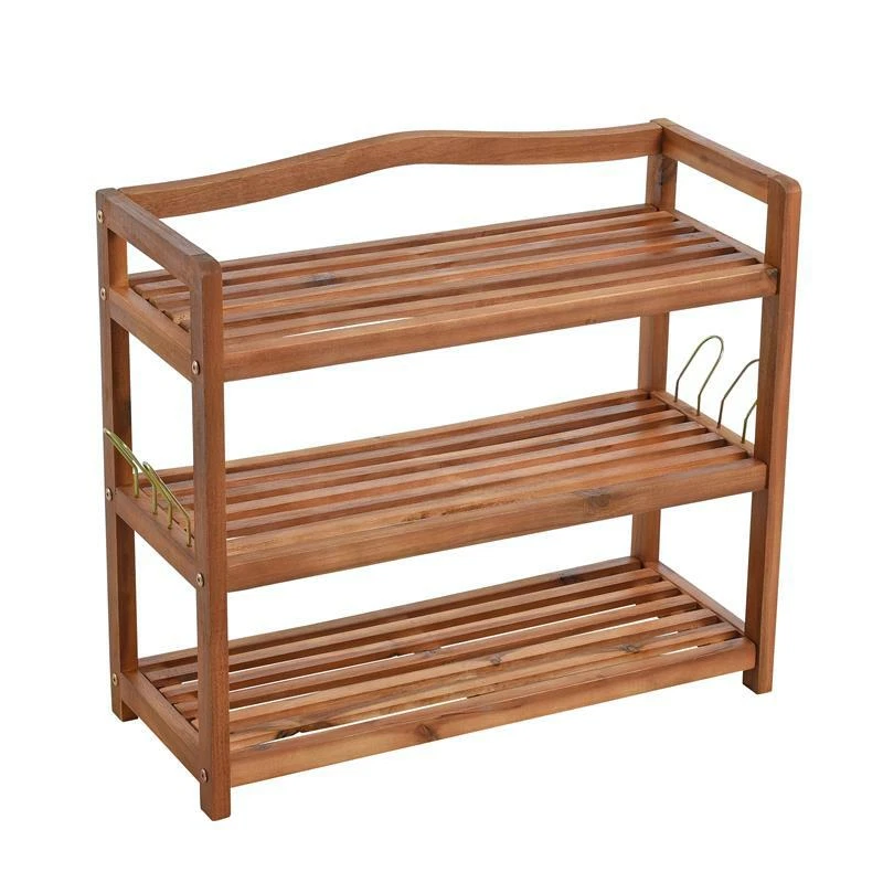 Schuhregal Schuhschrank Holz Regal 3 Etagen Schuhablage Schrank Schuhständer