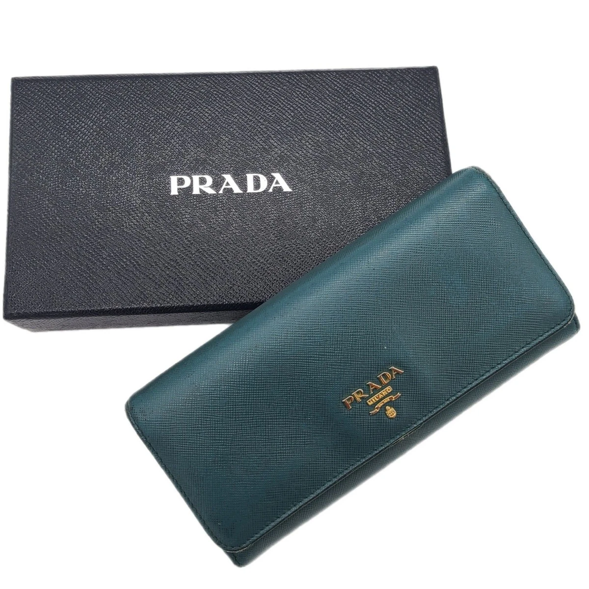 Prada online green wallet