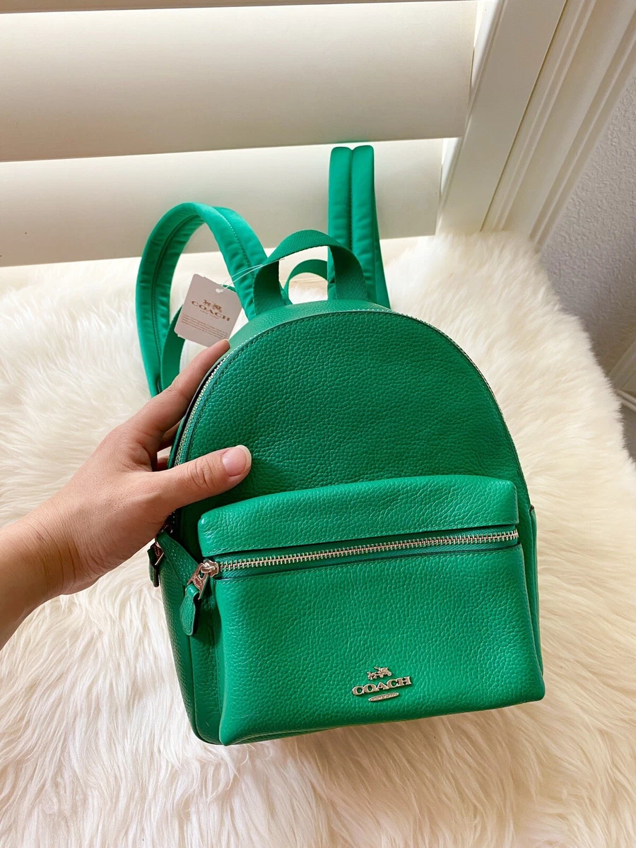 Coach green backpack top