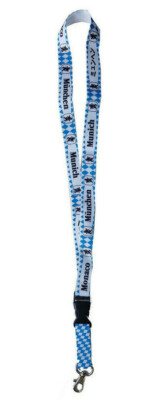 Bayern Rauten weiß-blau München Munich Monaco Schlüsselband Lanyard Oktoberfest