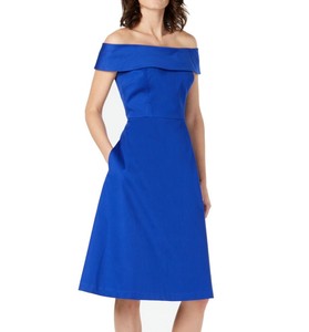 calvin klein off the shoulder long dress